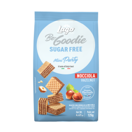 Gastone Lago - Mini Party Hazelnut Sugar Free Wafers 125g image